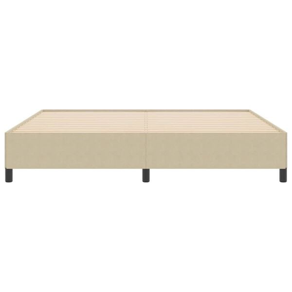 vidaXL Легло с пружинирана основа Сивозелен 200 x 200 cm Кадифе