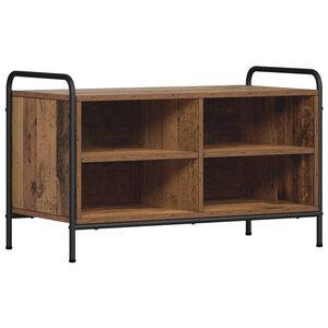 vidaXL ТВ шкаф 140 x 39,5 x 50 см Старо дърво Инженерна дървесина