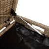 vidaXL Външна пейка за съхранение с възглавница Бежова 100 cm