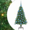 vidaXL С изкуствено коледно дърво с 150 LED светодиода Зелен 120 cm