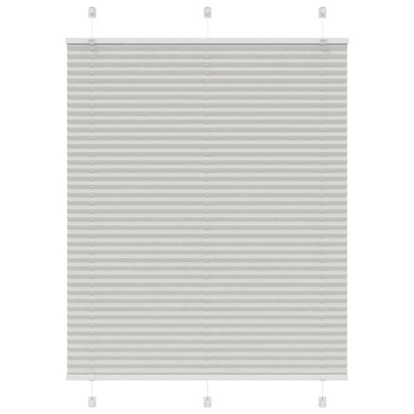 vidaXL Плисирана щора Светло сиво 105x150 cm Ширина на плата 104,4 cm