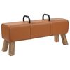 vidaXL Пейка Кафяво 110 x 30 x 45 см Истинска