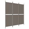 vidaXL Параван за стая, 3 панела, антрацит, 150x200 cм, текстил