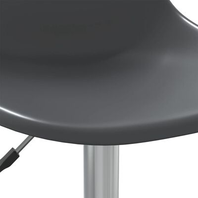 vidaXL Въртящи се трапезни столове, 2 бр, светлосиви, PP