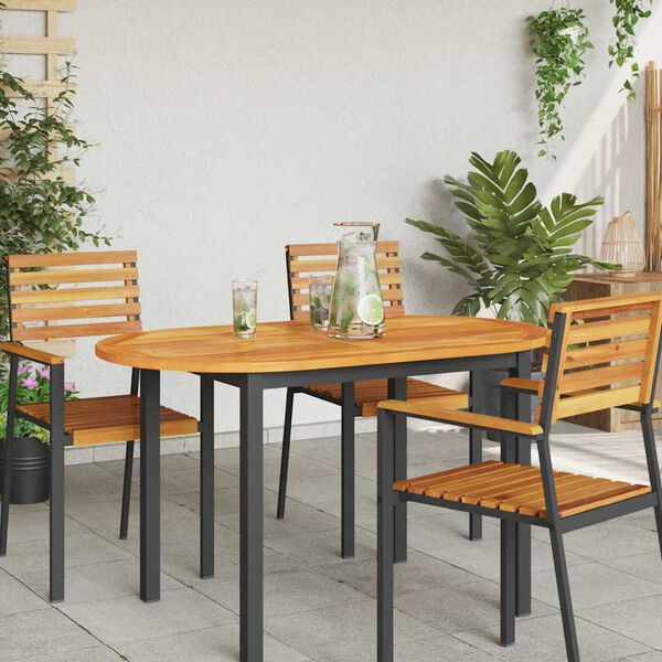 vidaXL Топ за маса Натурален маслен 120 x 70 x 2 см