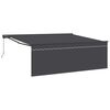 vidaXL Сгъваем навес Антрацит 400 &times; 300 cm Полиестер и алуминий