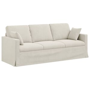 vidaXL Диван Крем 198 x 78 x 80 см Кадифе