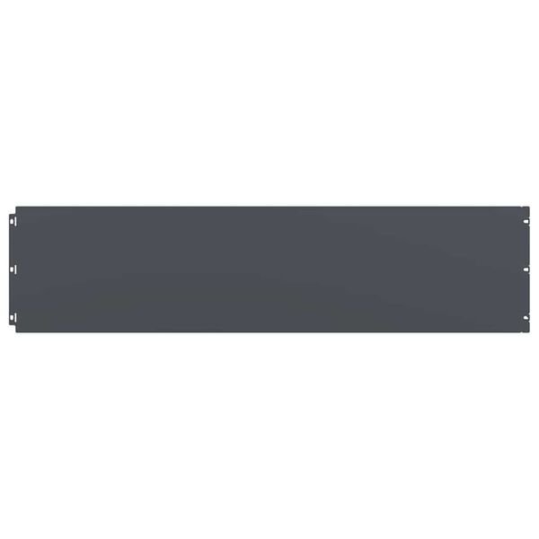 vidaXL Подравняване на тревни площи 10 бр. антрацит 25x103 см