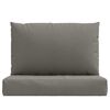 vidaXL Палетни възглавници, 2 бр, меланж тъмносиви, плат