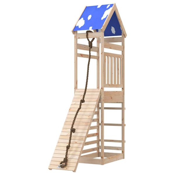 vidaXL Комбинирано детско съоръжение за игра на открито, бор масив