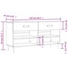 vidaXL Пейка за обувки, опушен дъб, 102x35x55 см, инженерно дърво
