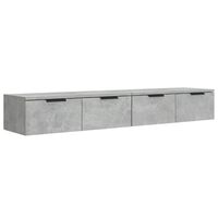 vidaXL Стенни шкафове 2 бр бетонно сиви 68x30x20 см инженерно дърво