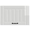 vidaXL Кухненски стенен шкаф Lucca, бял гланц, инженерно дърво