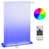 vidaXL Фонтан за басейн с RGB светодиоди, акрил, 51 см