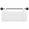 vidaXL Висяща табла Монтиране на стена Бял 110 x 55 x 5 см текстил