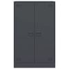 vidaXL Бюфет, антрацит, 67x39x107 см, стомана