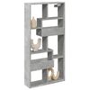 vidaXL Стенен шкаф, бетонно сив, 50x15x100 см, инженерно дърво
