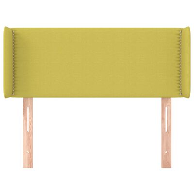 vidaXL Горна табла за легло, зелена, 93x16x78/88 см, плат