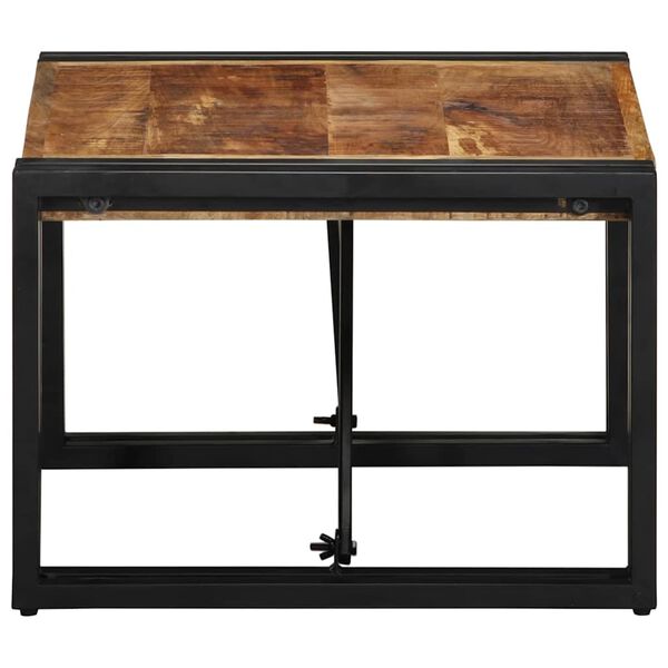 vidaXL Масичка за кафе 50x50x35 cm Масивна груба дървесина Манго