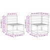 vidaXL Комплект дивани за открито 6 pcs Естествен