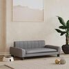 vidaXL Кучешко легло, сиво, 90x53x30 см, изкуствена кожа