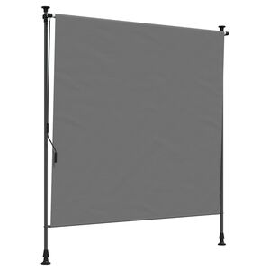 vidaXL Външна ролкова завеса Светлосиво 120 x 270 cm