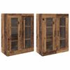 vidaXL Стенни шкафове 2 бр. Старо дърво 69,5 x 34 x 90 см