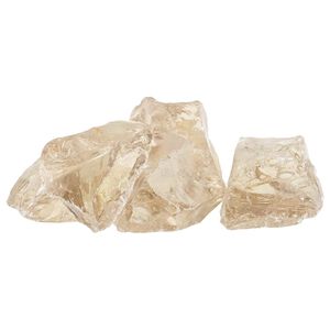 vidaXL Градински камъни Шампанско 12 cm Стъкло