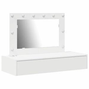 vidaXL Тоалетка с чекмедже Бяло 100 x 40 x 70 см Инженерно дърво
