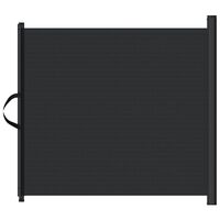 vidaXL Прибираща се врата за домашни любимци, черна, 82,5x125 см