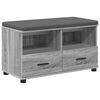 vidaXL Пейка за коридор Сиво Сонома 80 x 38 x 46 см