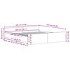 vidaXL Рамка за легло Старо дърво 203 x 203 x 50 см Инженерно дърво