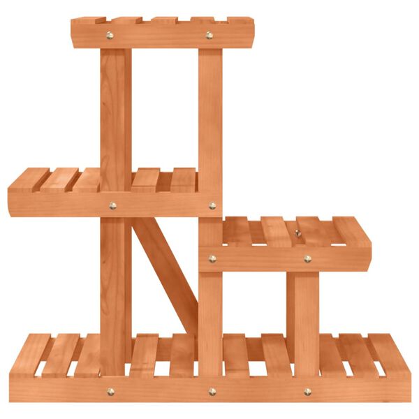 vidaXL Поставка за цветя, 58x25x51 см, масивна ела