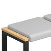 vidaXL Възглавница за пейка 2 pcs Текстурен велур Светлосиво