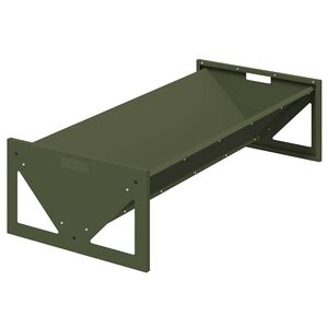 vidaXL Тръба за хранене на добитък Маслиненозелено 108 x 50 x 28 см