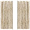 vidaXL Кадифени завеси 2 бр. Крем 245 x 140 см Кадифе