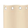vidaXL Завеси за затъмняване с пръстени 2 pcs Крем 260 x 140 см