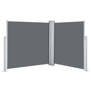 vidaXL Прибираща се странична тента, антрацит, 100x600 см