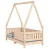 vidaXL Рамка за детско легло, 70x140 см, масивна борова дървесина
