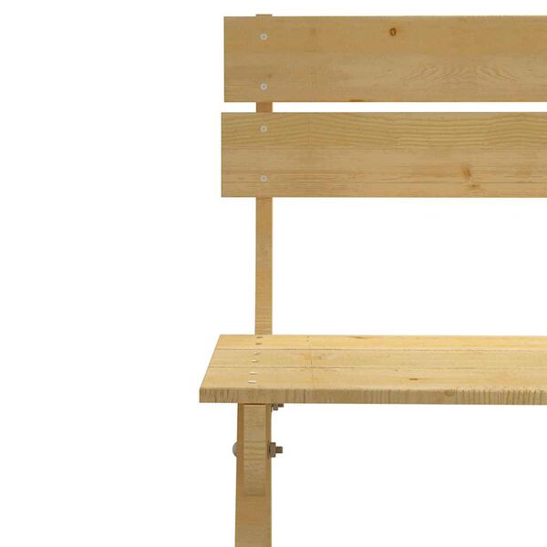 vidaXL Градински стол, импрегнирано борово дърво