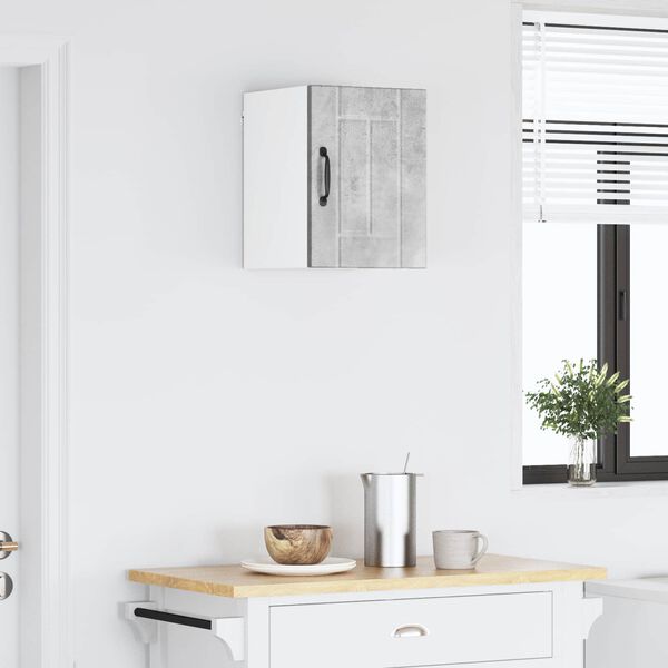 vidaXL Кухненски шкаф Lucca Циментено сиво 30 x 31 x 40 см