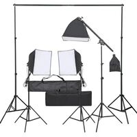 vidaXL Фотографски комплект за студио с комплект лампи