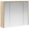 vidaXL Шкаф с огледало за баня Сонома дъб 73,5 x 16 x 62,5 см