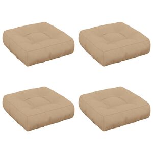 vidaXL Кушони за сядане, 4 броя VIANEN 4 pcs 100% полиестер Пясък