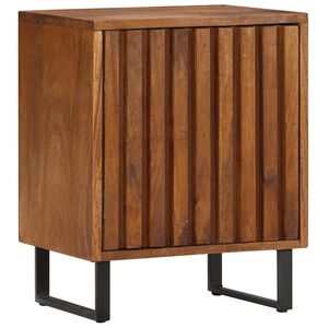vidaXL Нощно шкафче, 40x30x50 см, мангово дърво масив