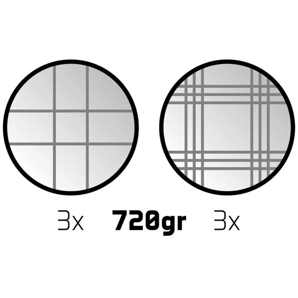 Get & Go Комплект Jeu De Boules "VI" с 6 топки, сребрист, 52JV-CHR-Uni