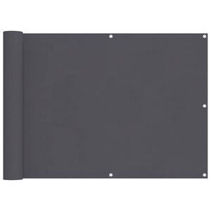 vidaXL Балконски екран от оксфорд плат, 90x400 см, антрацит