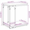 vidaXL Странична маса Старо дърво 50 x 35 x 52 cm Инженерно дърво
