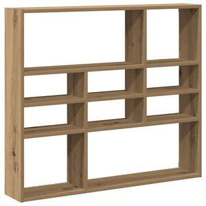 vidaXL стенна етажерка Artisan Oak 90x16x78 cm Инженерна дървесина