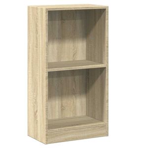 vidaXL Етажерка за книги, дъб сонома, 40x24x75 см, инженерно дърво